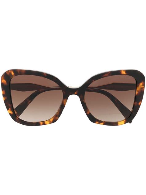 prada brown cat eye sunglasses|Prada cat eye tortoiseshell glasses.